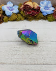 Unique Titanium Rainbow Aura Quartz Crystal Point - Elijah