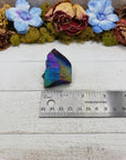 Unique Titanium Rainbow Aura Quartz Crystal Point - Elijah