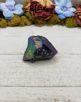 Unique Titanium Rainbow Aura Quartz Crystal Point - Elijah