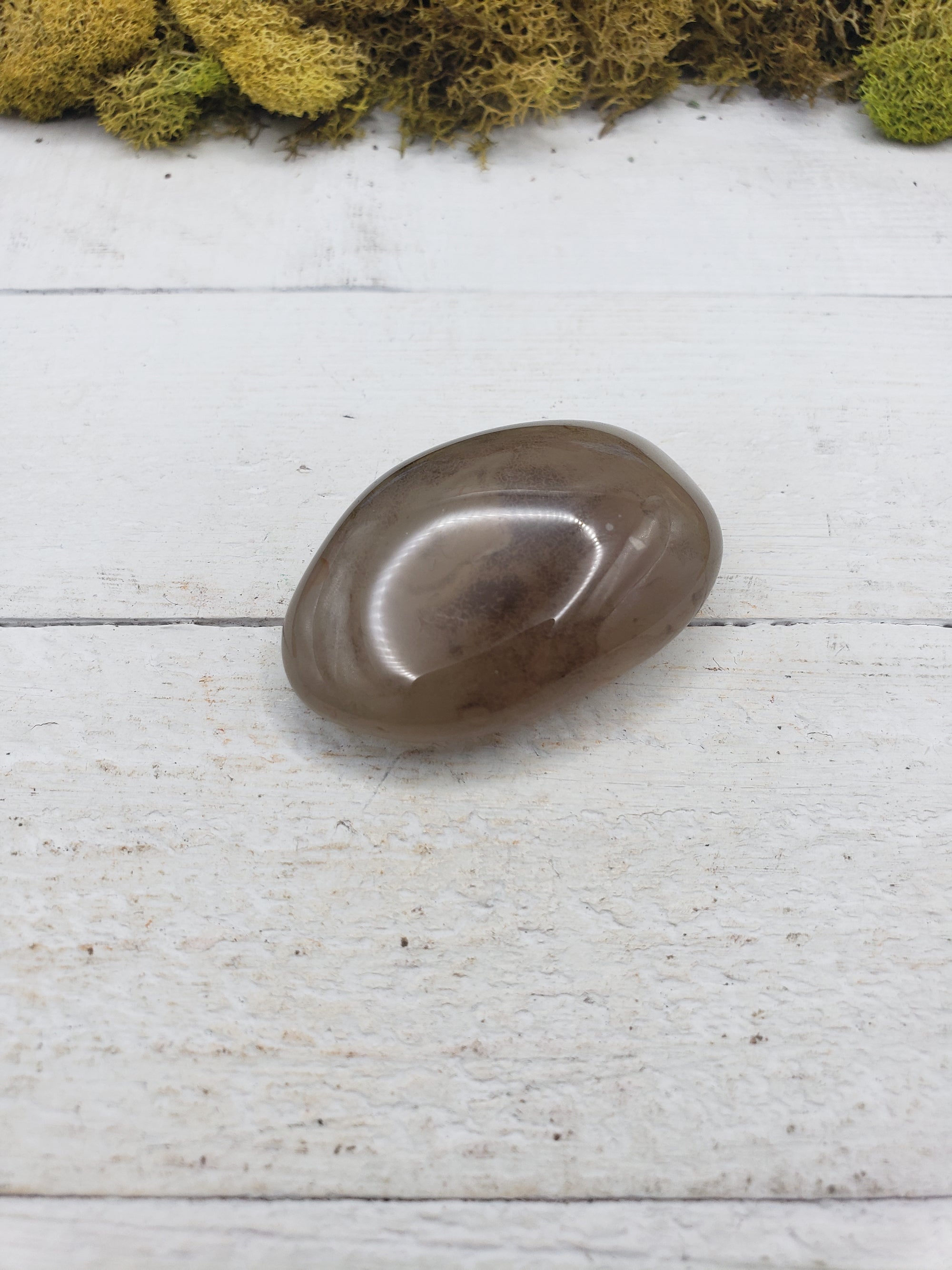 Unique Polished Agate Natural Crystal Palm Stone - ENZO 2