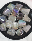 Ethereal Aura Quartz Crystal Gemstone Tumbled Stone