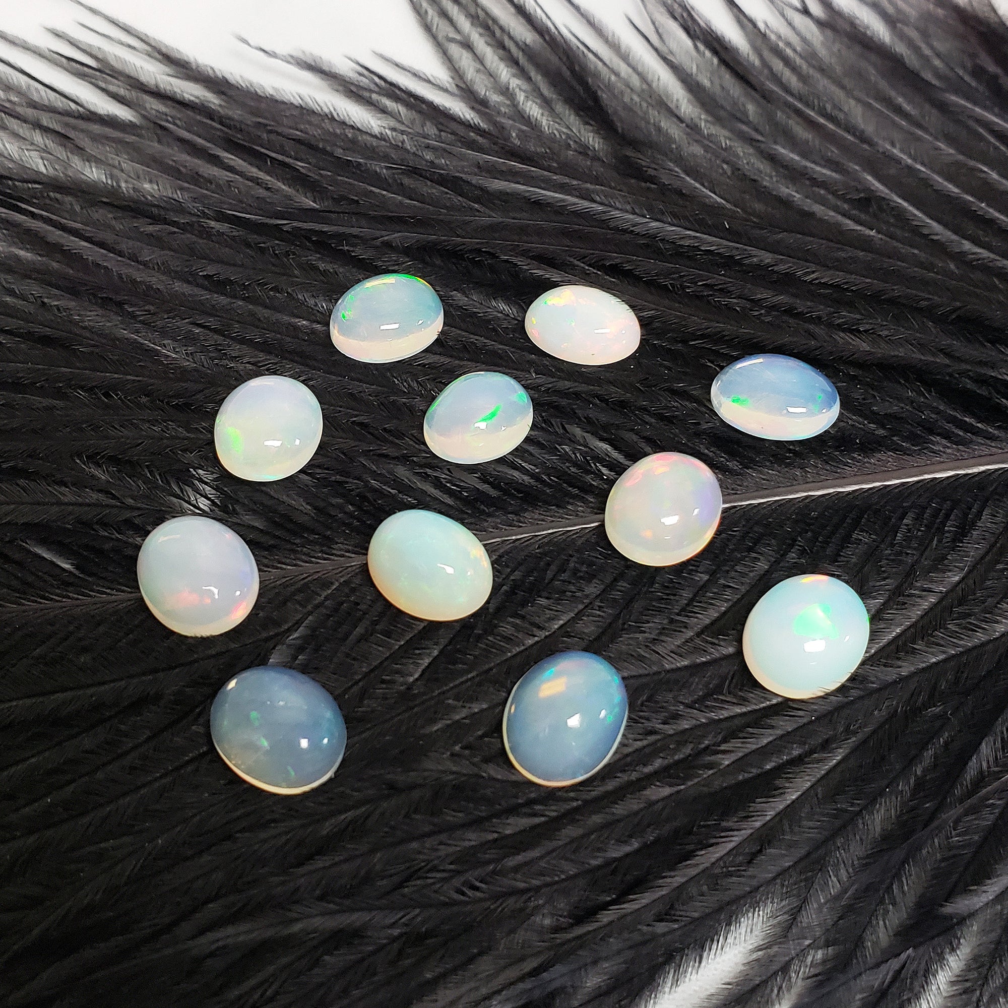 Ethiopian Opal Crystal Natural Stone Cabochon Mini Gemstone | Multiple Sizes