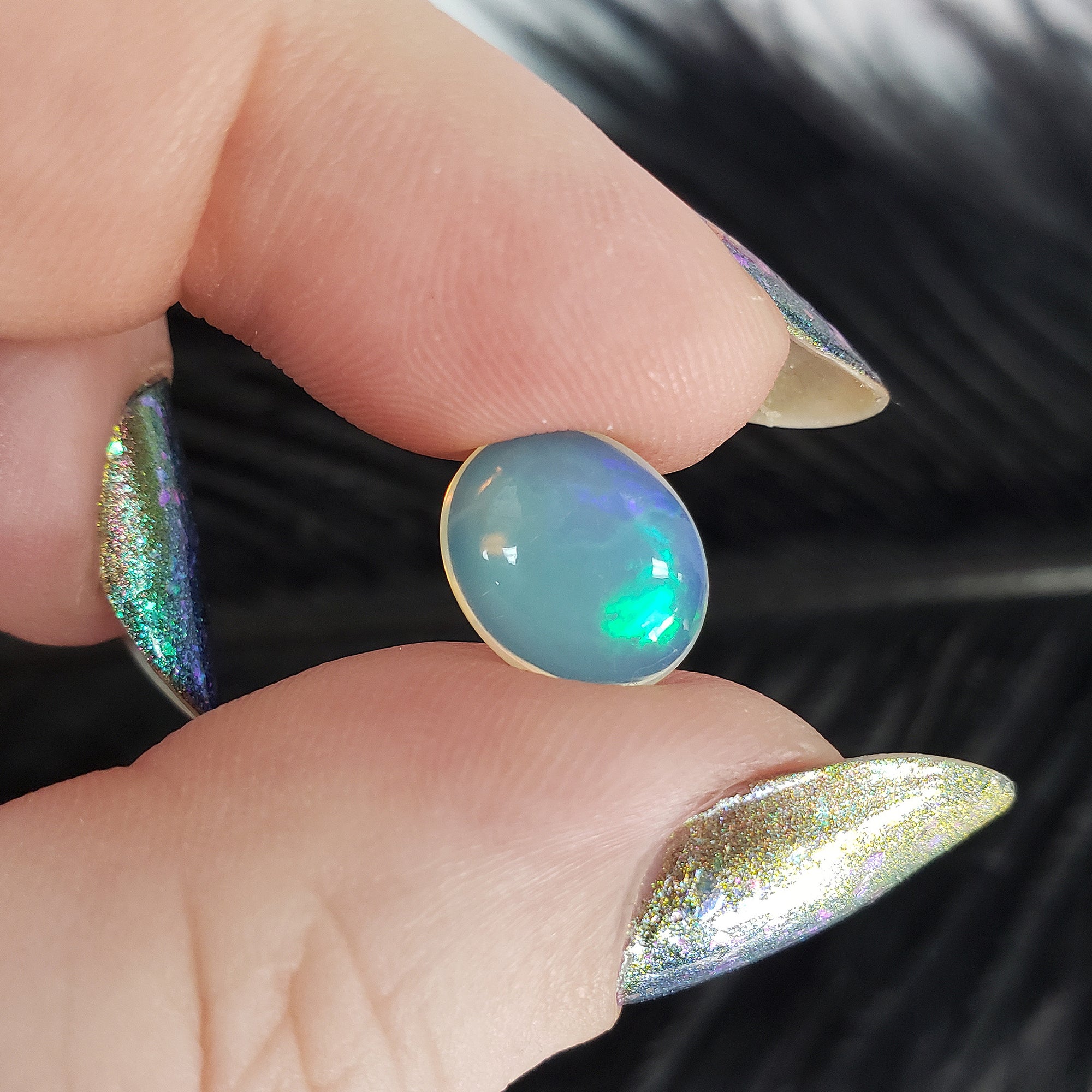 Ethiopian Opal Crystal Natural Stone Cabochon Mini Gemstone | Multiple Sizes