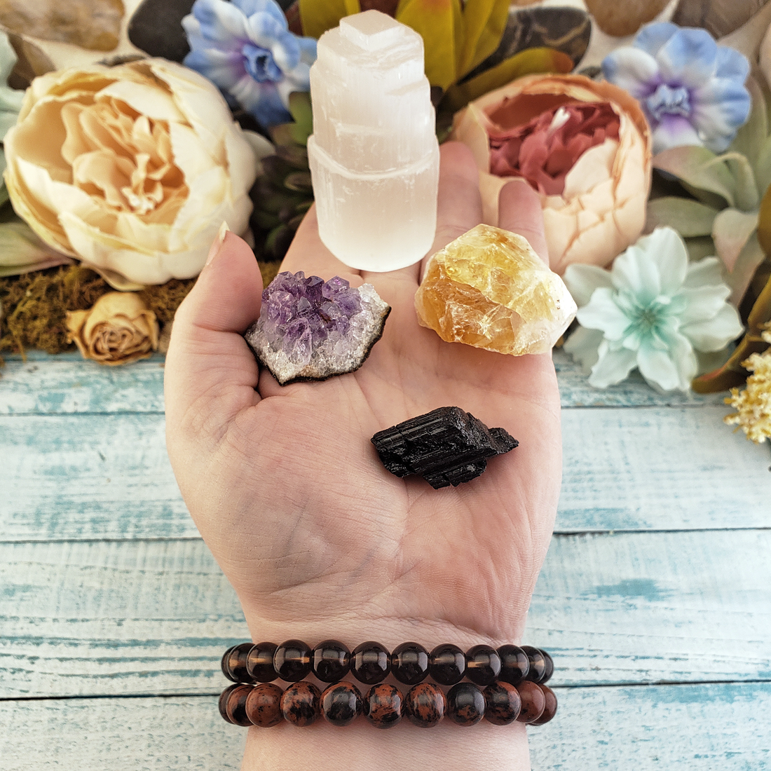 Evil Eye Protection Crystal Gift Set - Care Package for Spiritual Shie –  Crystal Gemstone Shop