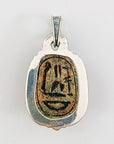 Egyptian Scarab Sterling Silver Pendant