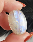 Unique 30 Carat Flashy Rainbow Moonstone Crystal Cabochon Natural High Quality Gemstone | Fable - 3