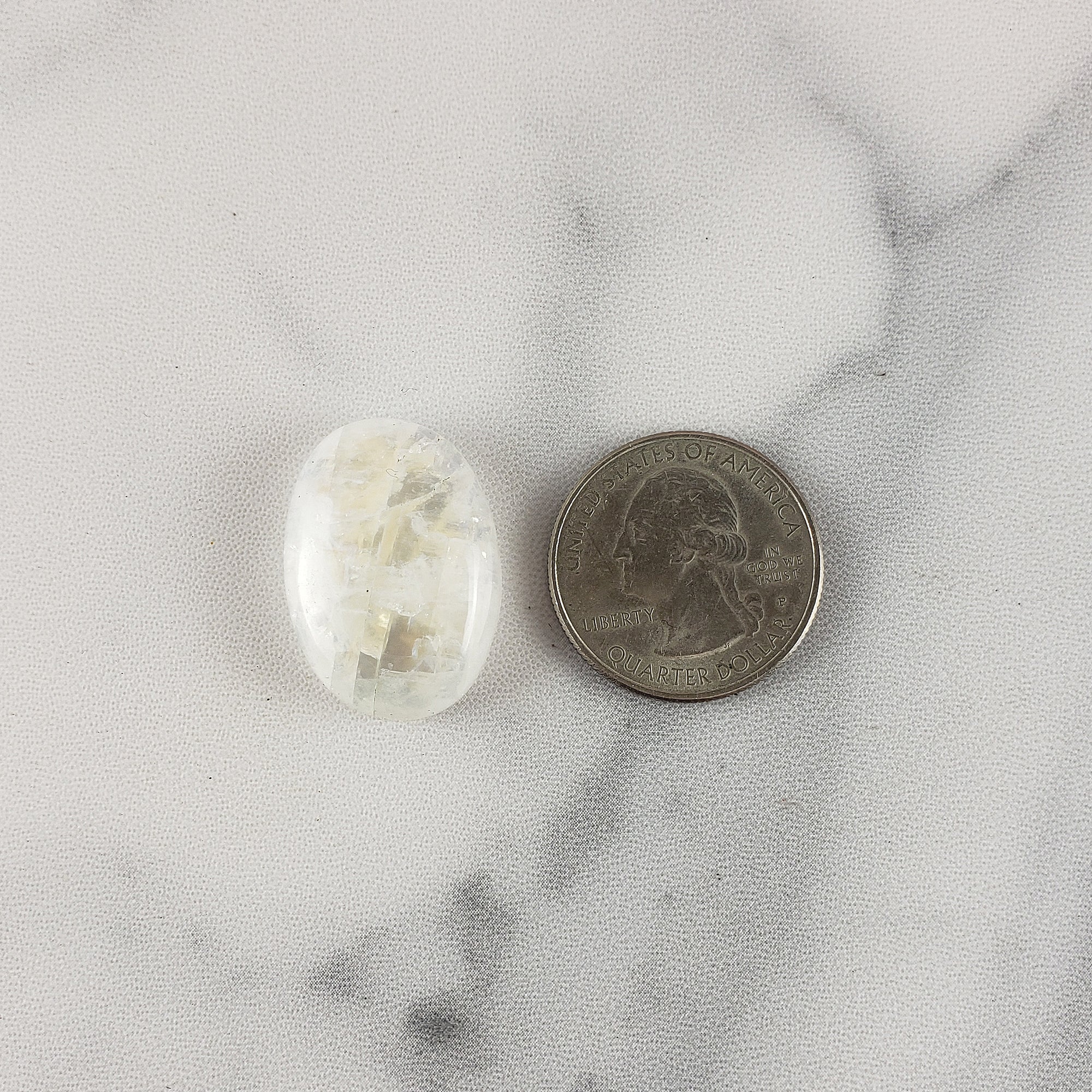 Unique 30 Carat Flashy Rainbow Moonstone Crystal Cabochon Natural High Quality Gemstone | Fable - 4