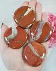 FLOWER-RED-JASPER-MEDITATION-STONE-PALM-STONE - 3