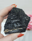 Unique Jumbo Raw Black Tourmaline Crystal Natural Rough Gemstone | Fortuna - 3