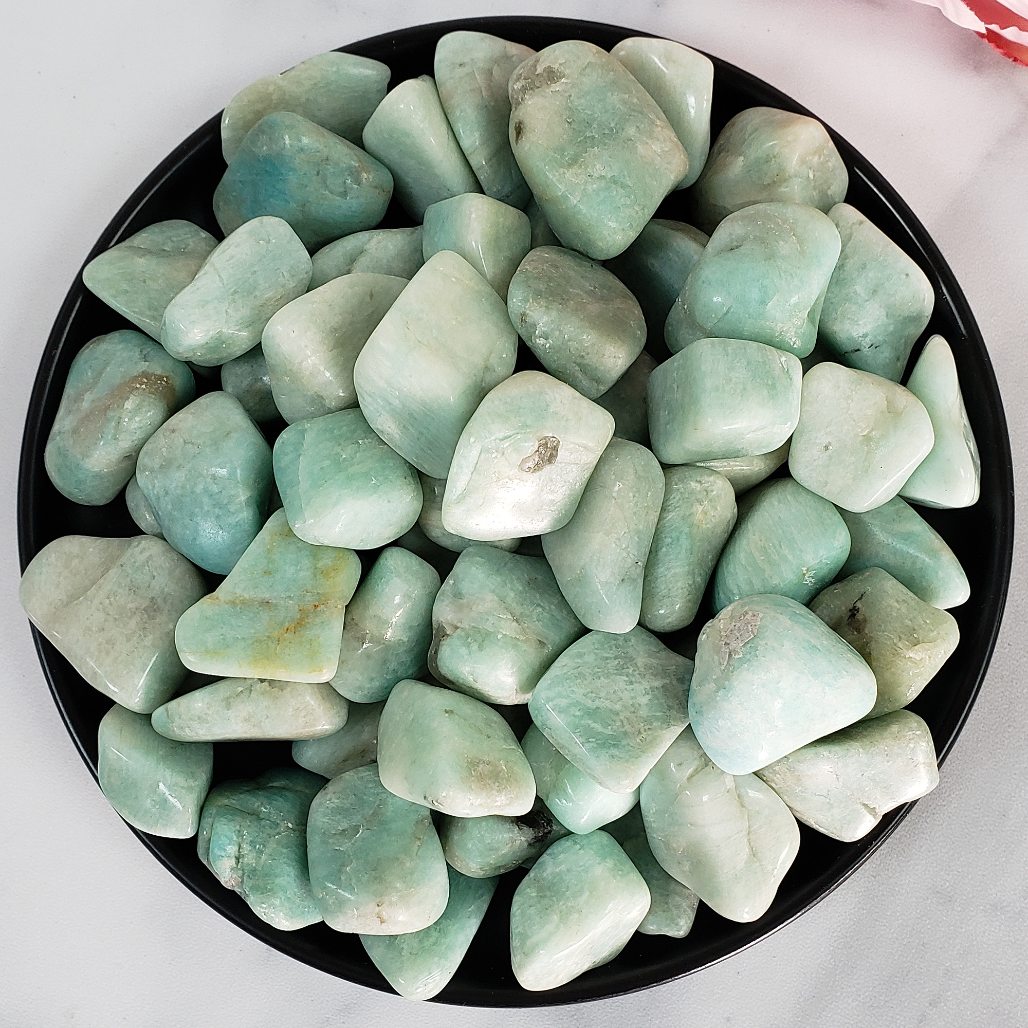 Amazonite Crystal Natural Gemstone Freeform Tumbled Stone | One Stone | Multiple Sizes