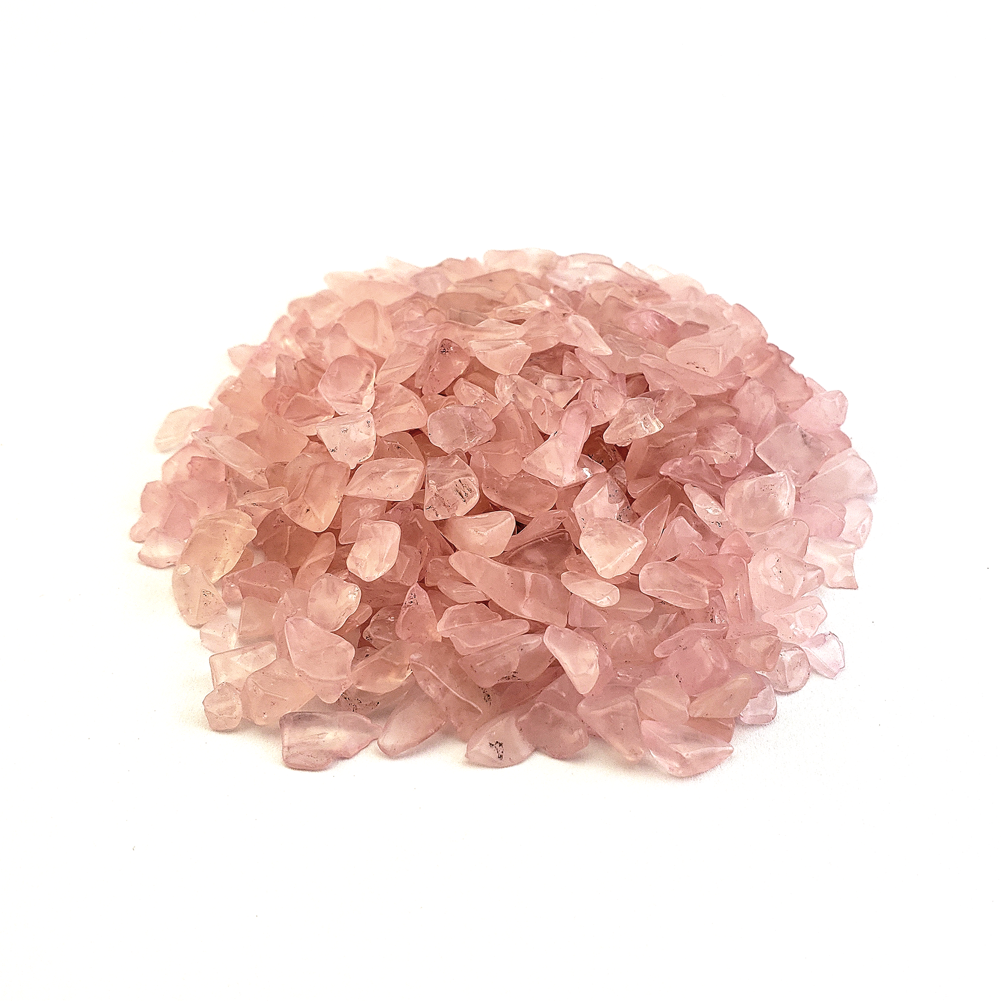 Rose Quartz Freeform Tumbled Crystal Chips - By the Ounce