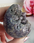 Unique Grape Agate Botryoidal Chalcedony Natural Crystal Cluster Semi-Polished Egg | Gamaret - 1