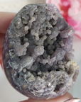 Unique Grape Agate Botryoidal Chalcedony Natural Crystal Cluster Semi-Polished Egg | Gamaret - 5