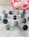 Fluorite Crystal Geometrical Natural Gemstone Bead | 13-16mm DRILLED