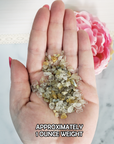 Golden Rutilated Quartz Crystal Natural Gemstone Chips By the Ounce - 2