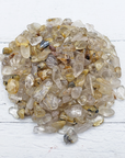 Golden Rutilated Quartz Crystal Natural Gemstone Chips By the Ounce - 5