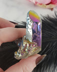 Unique Titanium Rainbow Aura Quartz Crystal Treated Gemstone | Gojo - 1