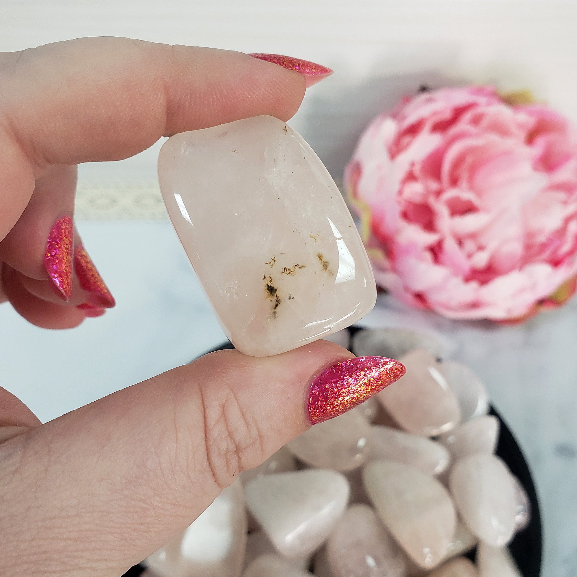 Rose Quartz Crystal Natural Gemstone Tumbled Stone | High Quality - 5