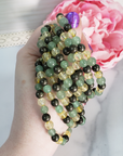 Good Luck Crystals | Citrine Pyrite & Green Aventurine Natural Gemstone 5-6mm Beaded Bracelet - 3