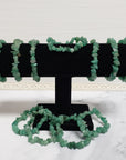 Green Aventurine Crystal Natural Gemstone Chip Bead Bracelet -6