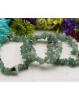 Green Aventurine Crystal Natural Gemstone Chip Bead Bracelet - 7