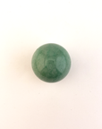 Green Aventurine Natural Crystal Sphere Gemstone Orb - One 30mm Sphere - Sphere on White Background