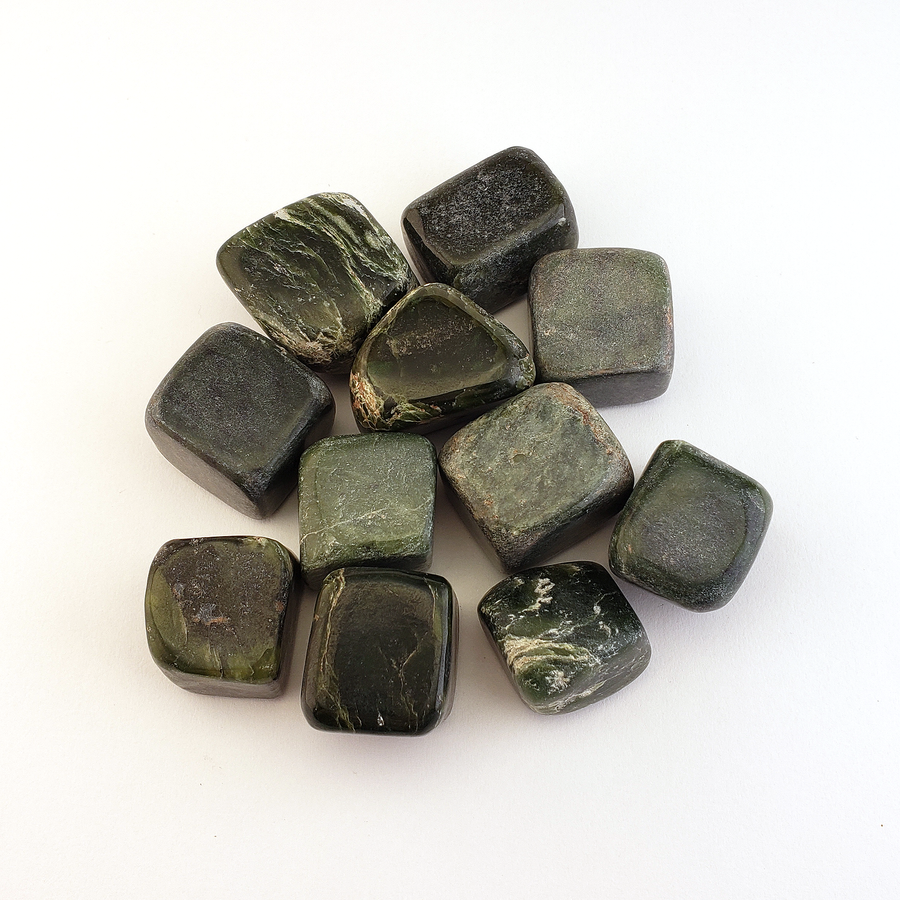 Nephrite Jade Natural Tumbled Stone - One Stone