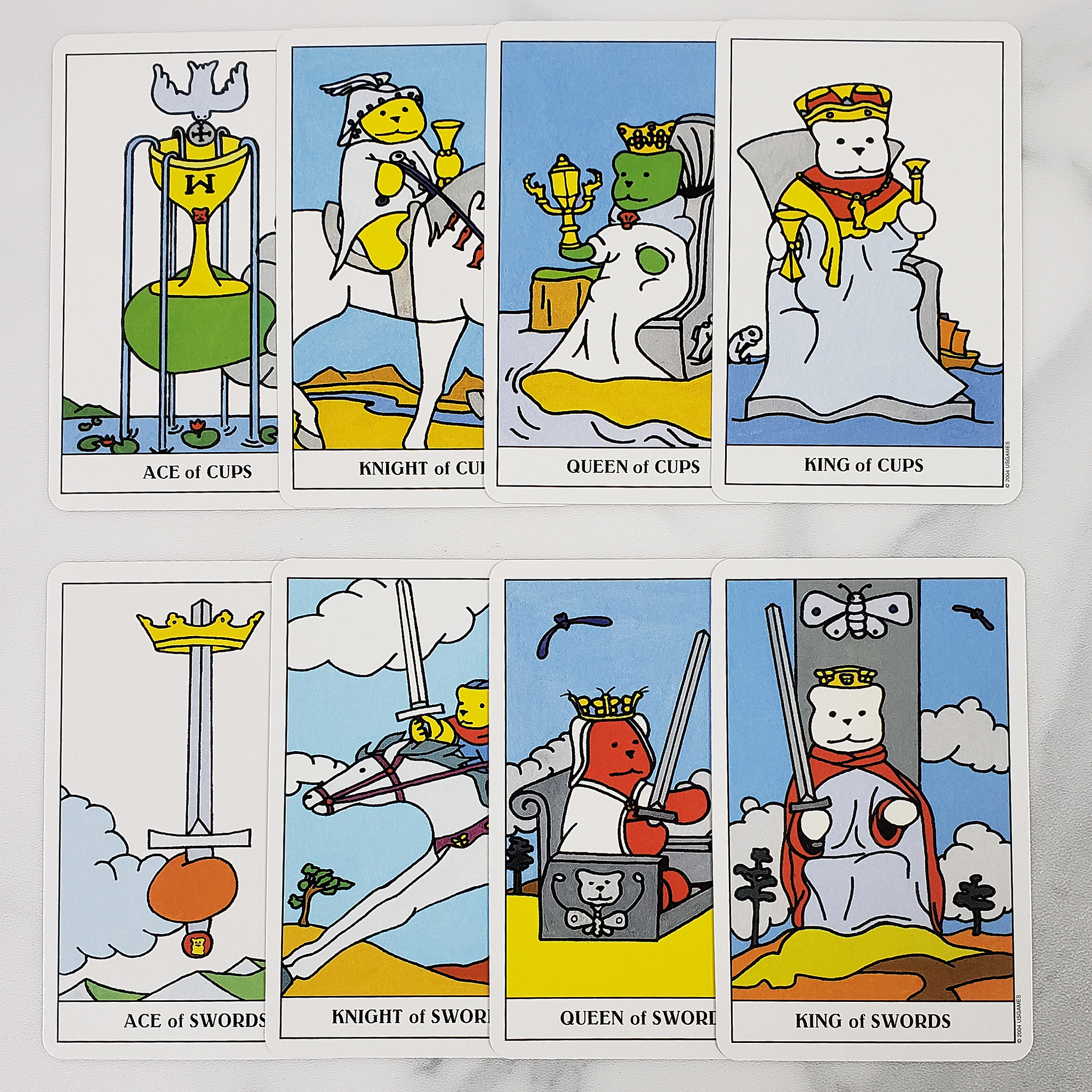 Gummy Bead Tarot Cards | Cute Tarot Deck | Divination Tool - Ace of Cups to King of Swords