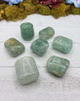 Green Included Quartz Crystal Natural Tumbled Stone