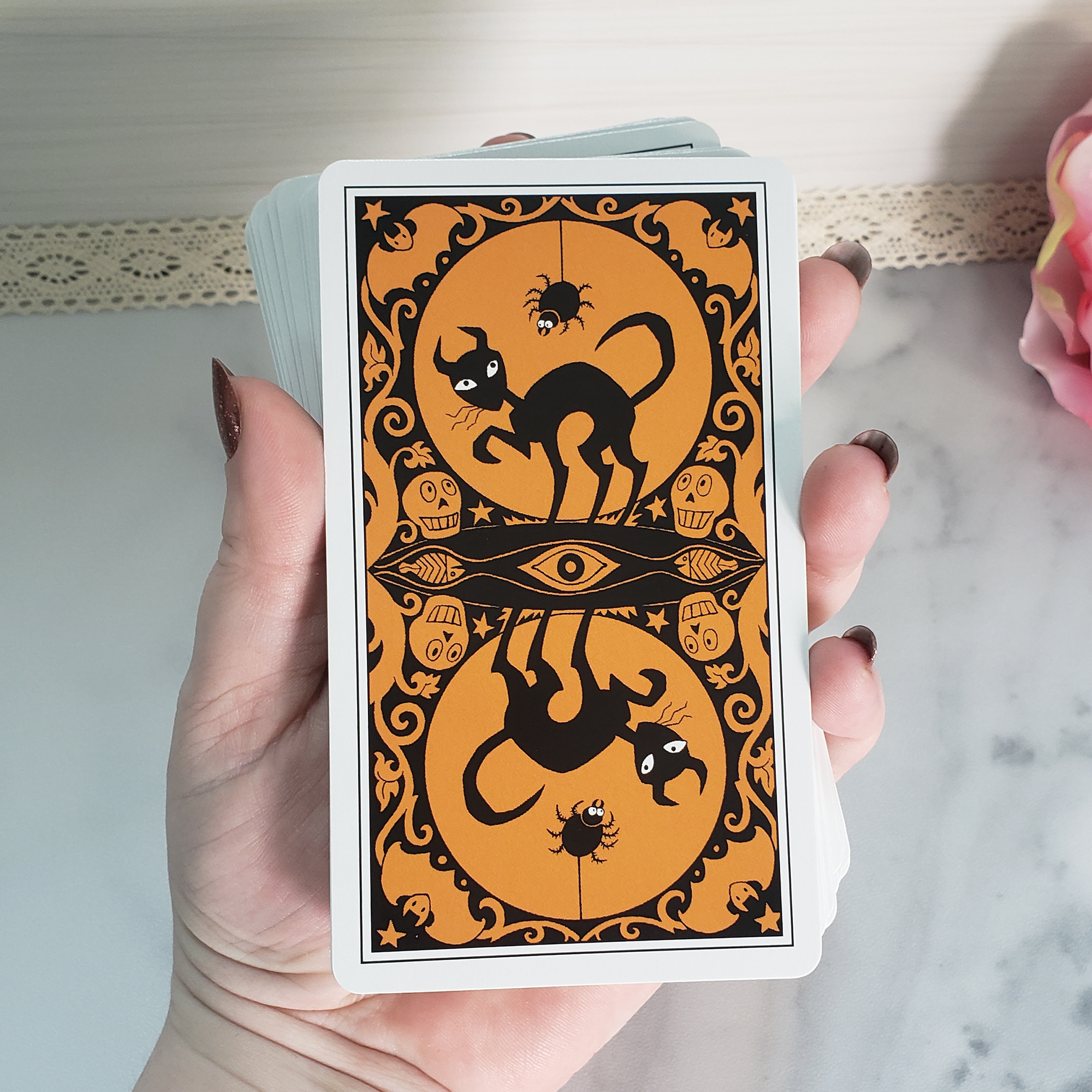 The Halloween Tarot Deck | Set of Tarot Cards | Divination Tool - Card Back