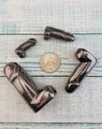 Big Dick Energy - Hematite Crystal Penis Power Totem Gift Box - Size Comparison to Quarter