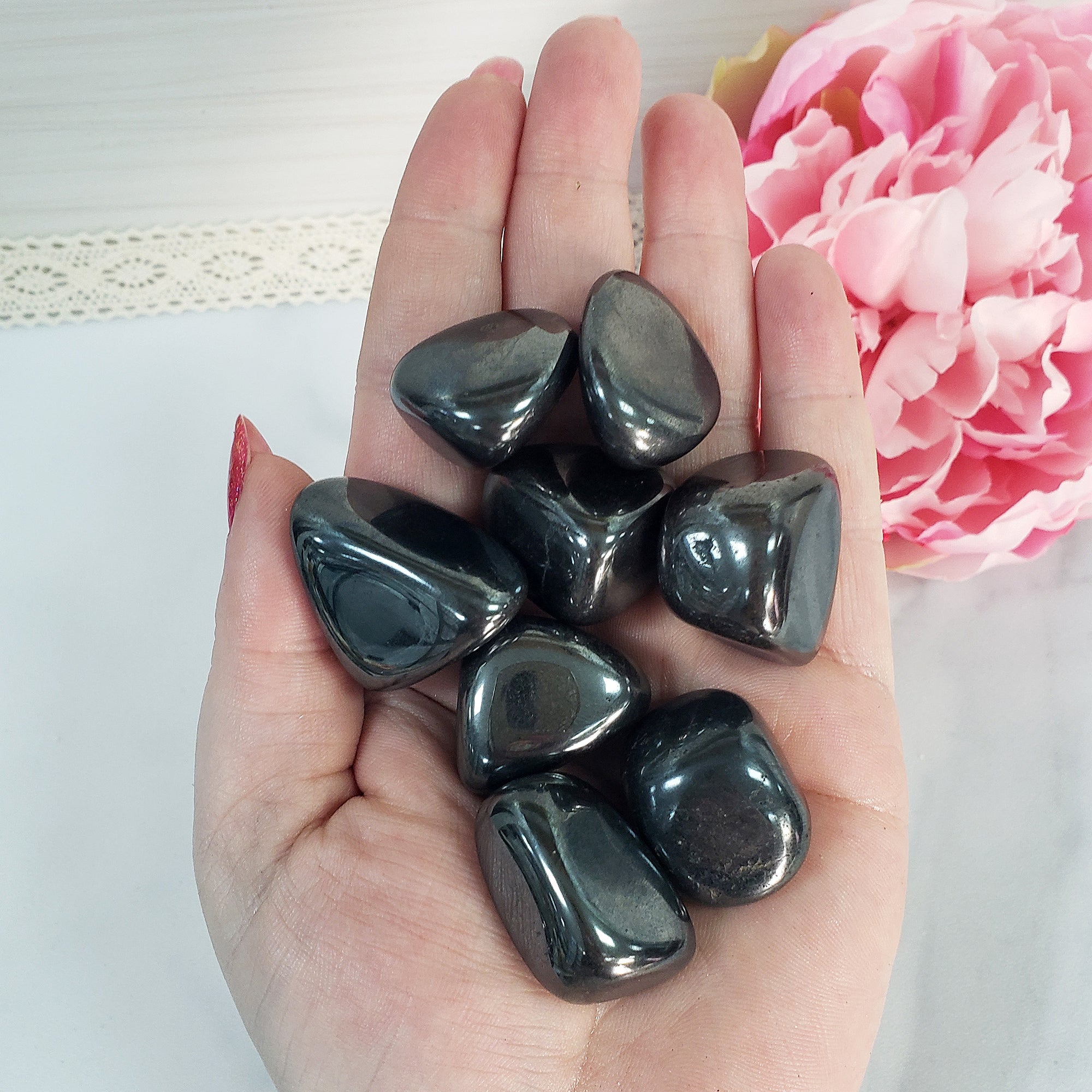 Hematite Stone Natural Crystal Mineral Tumbled Stone - 5