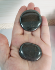 Hematite Natural Crystal Palm Stone Worry Stone Meditation Tool - 4