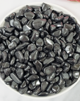 Hematite Stone Tumbled Pebble Crystal Chips By the Ounce - 1
