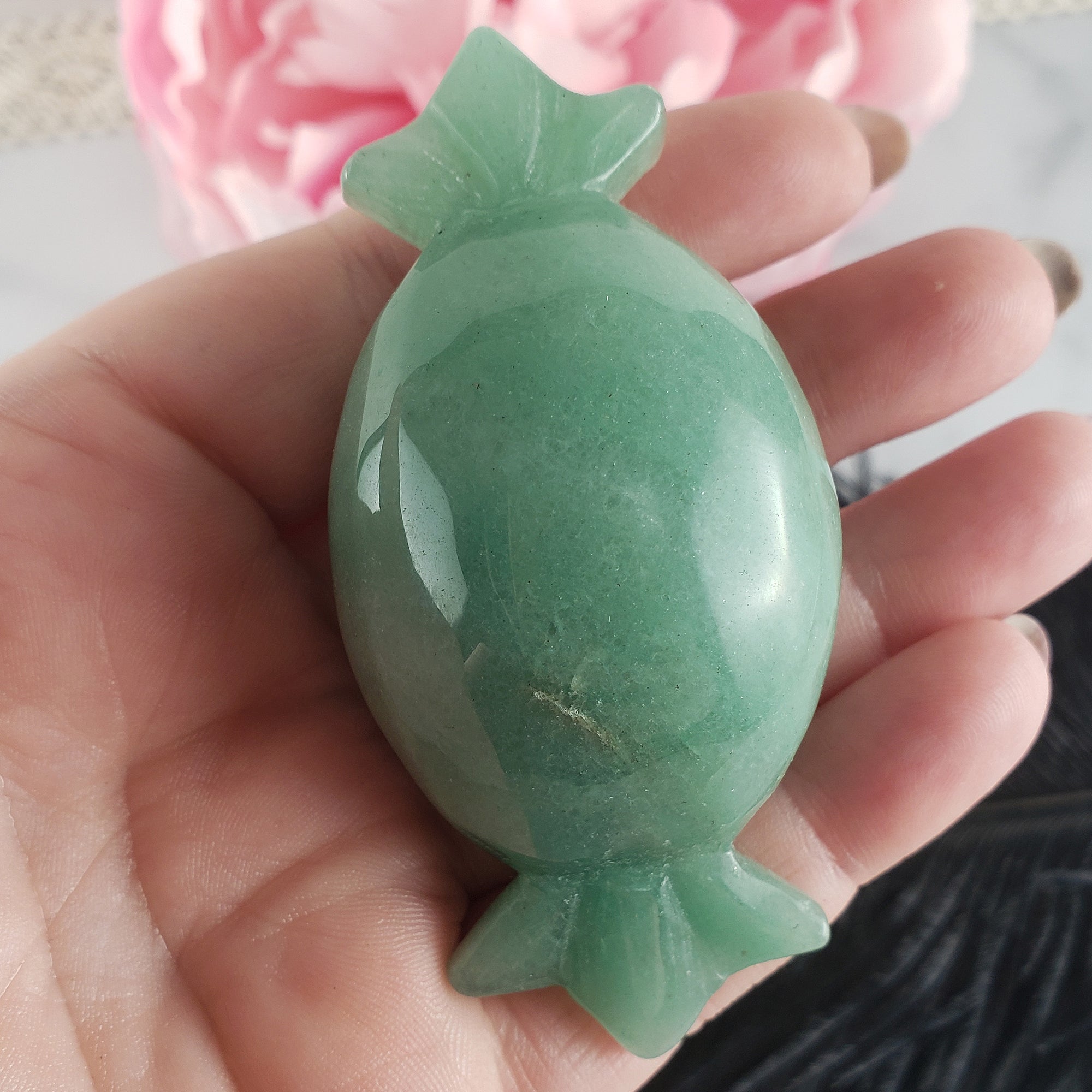 Unique Green Aventurine Crystal Carving Natural Gemstone Shape | Sweetie - 1