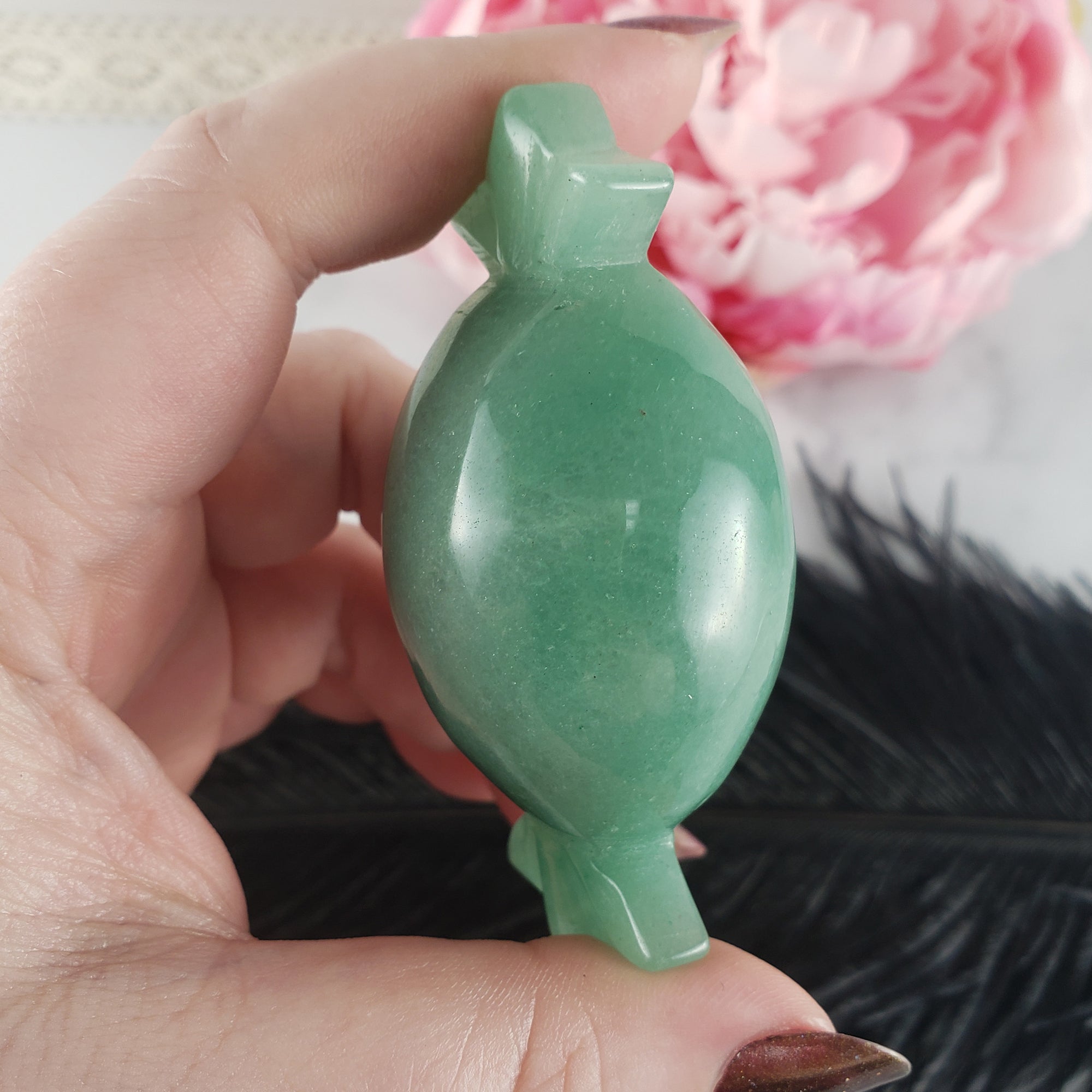 Unique Green Aventurine Crystal Carving Natural Gemstone Shape | Sweetie - 2