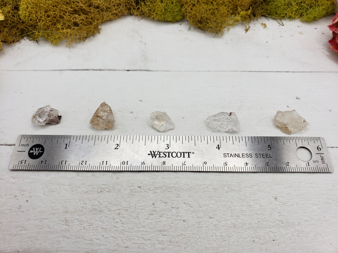 ruler with multiple hyalite pieces