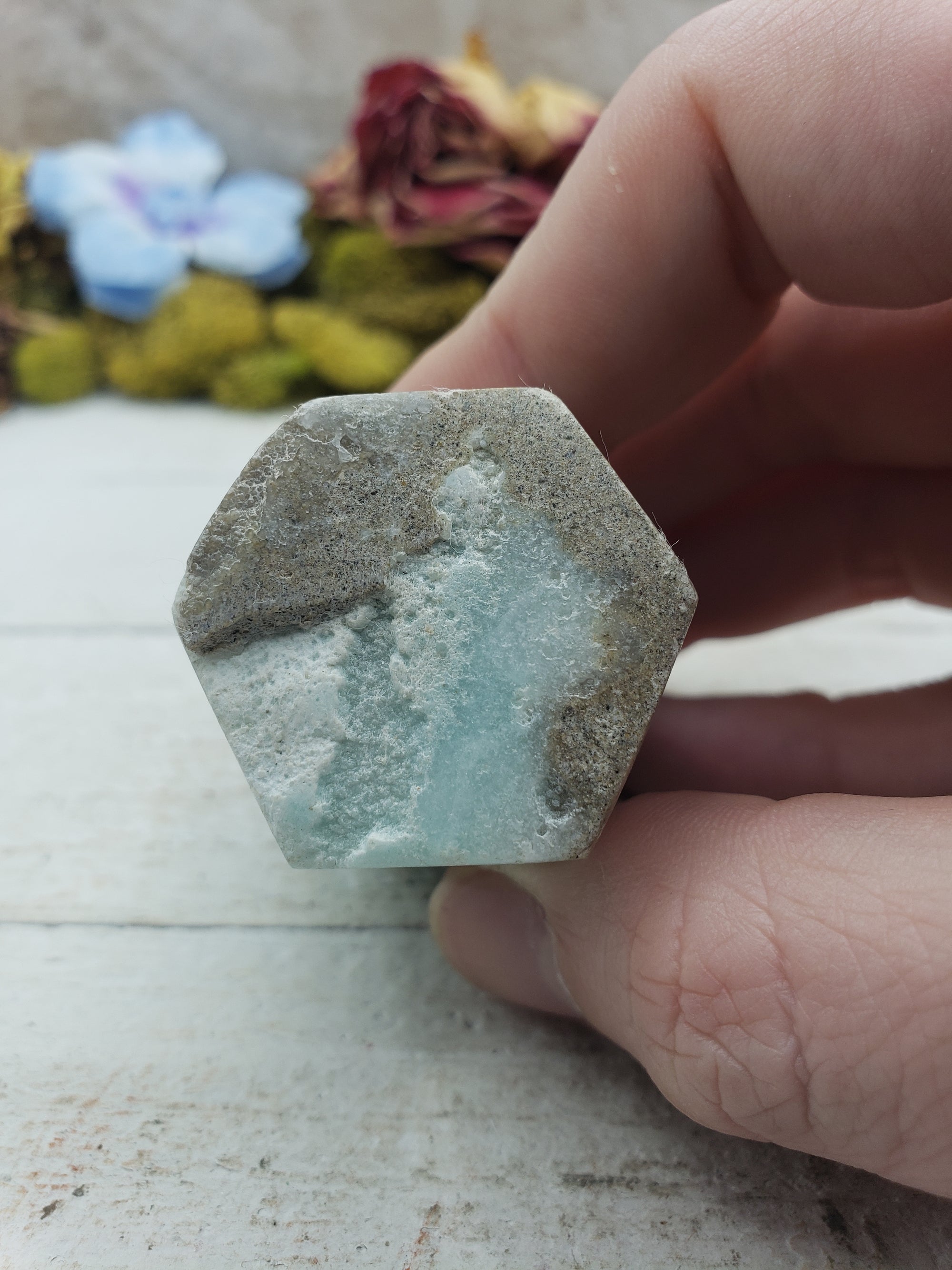 Unique Blue Aragonite Natural Crystal Tower - Ida 4