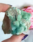 Unique Smithsonite Calcite Crystal Cluster Natural Mineral Formation on Matrix | Inlet