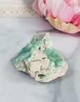 Unique Smithsonite Calcite Crystal Cluster Natural Mineral Formation on Matrix | Inlet - 3