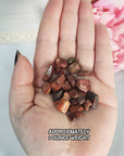 Jasper Crystal Confetti Natural Gemstone Chips Mix By the Ounce | Red Jasper, Snakeskin Jasper, Poppy Jasper, Flower Jasper, Jasper Hematite, & Brecciated Jasper - 5