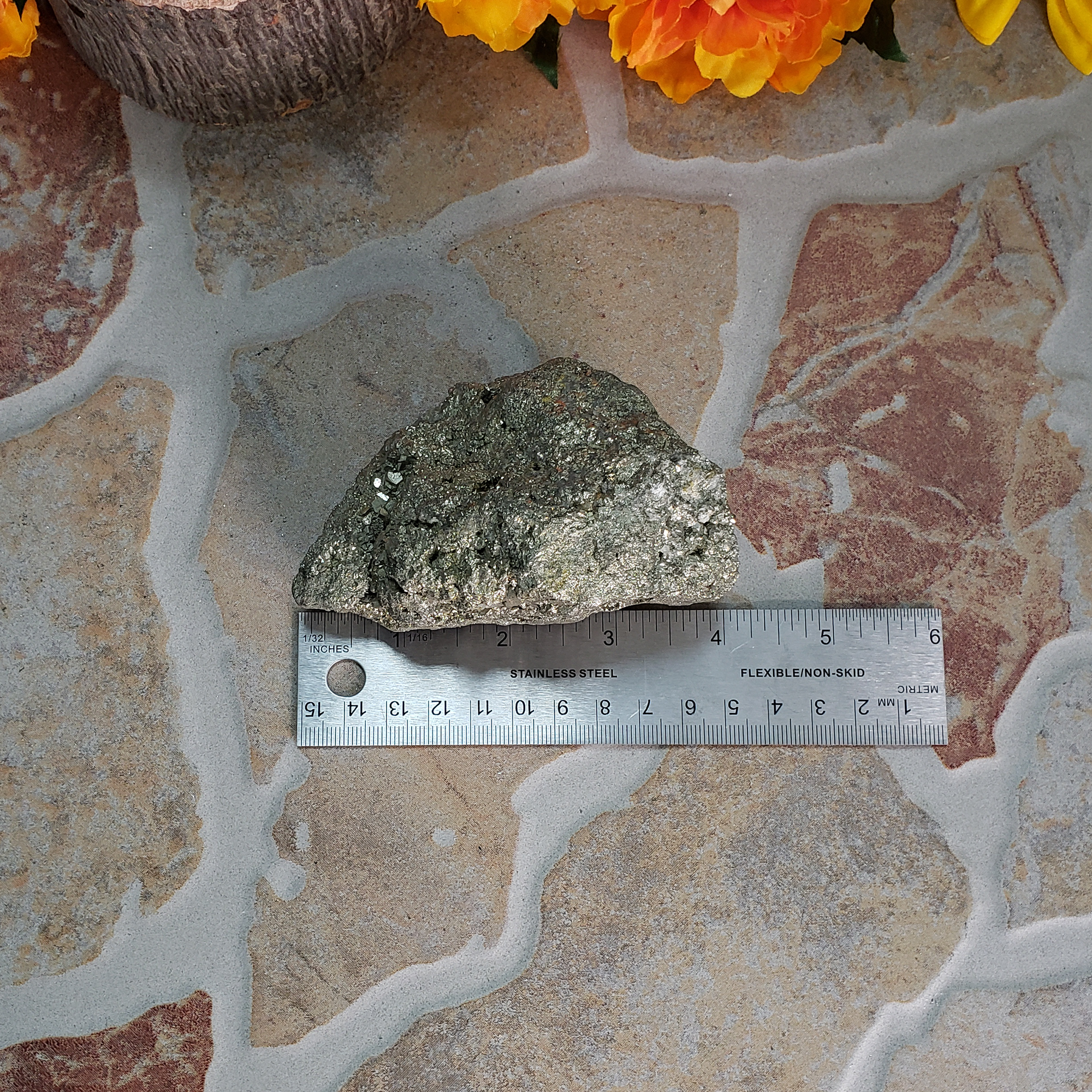 Raw Pyrite Natural Rough Gemstone Chunk - JUMBO One Stone 2