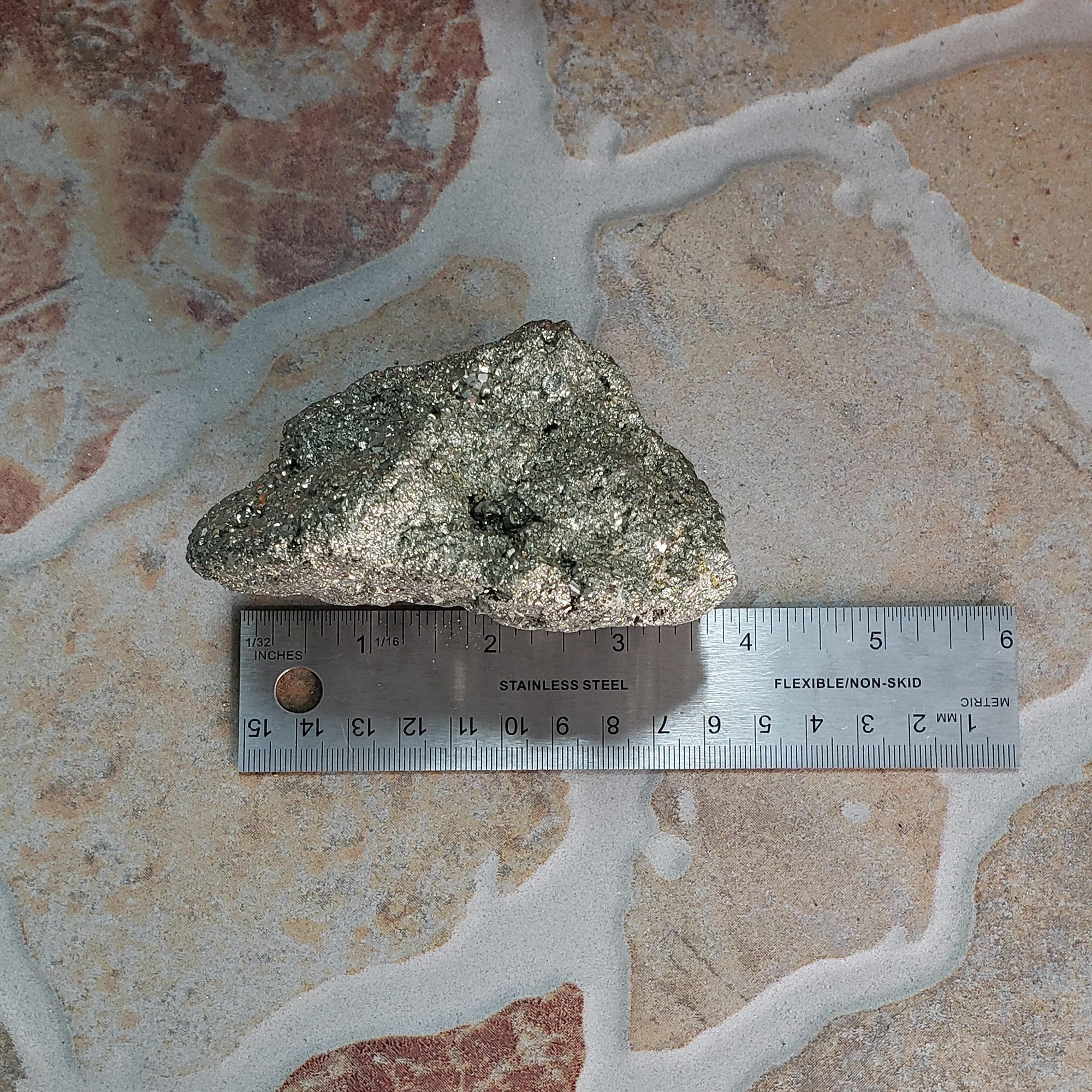Raw Pyrite Natural Rough Gemstone Chunk - JUMBO One Stone - 7