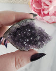 Unique Druzy Amethyst Crystal Cluster Natural Gemstone | Kago