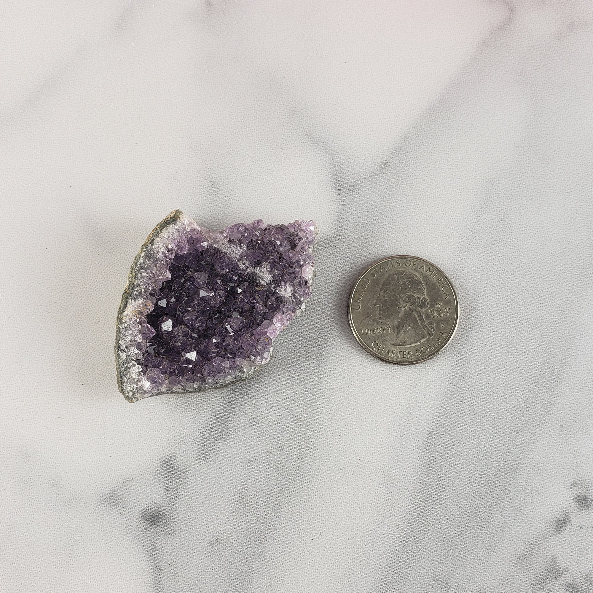 Unique Druzy Amethyst Crystal Cluster Natural Gemstone | Kago - 3