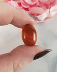 Unique 7 Carat Carnelian Crystal Cabochon Natural Oval Gemstone Carving | Kali - 1