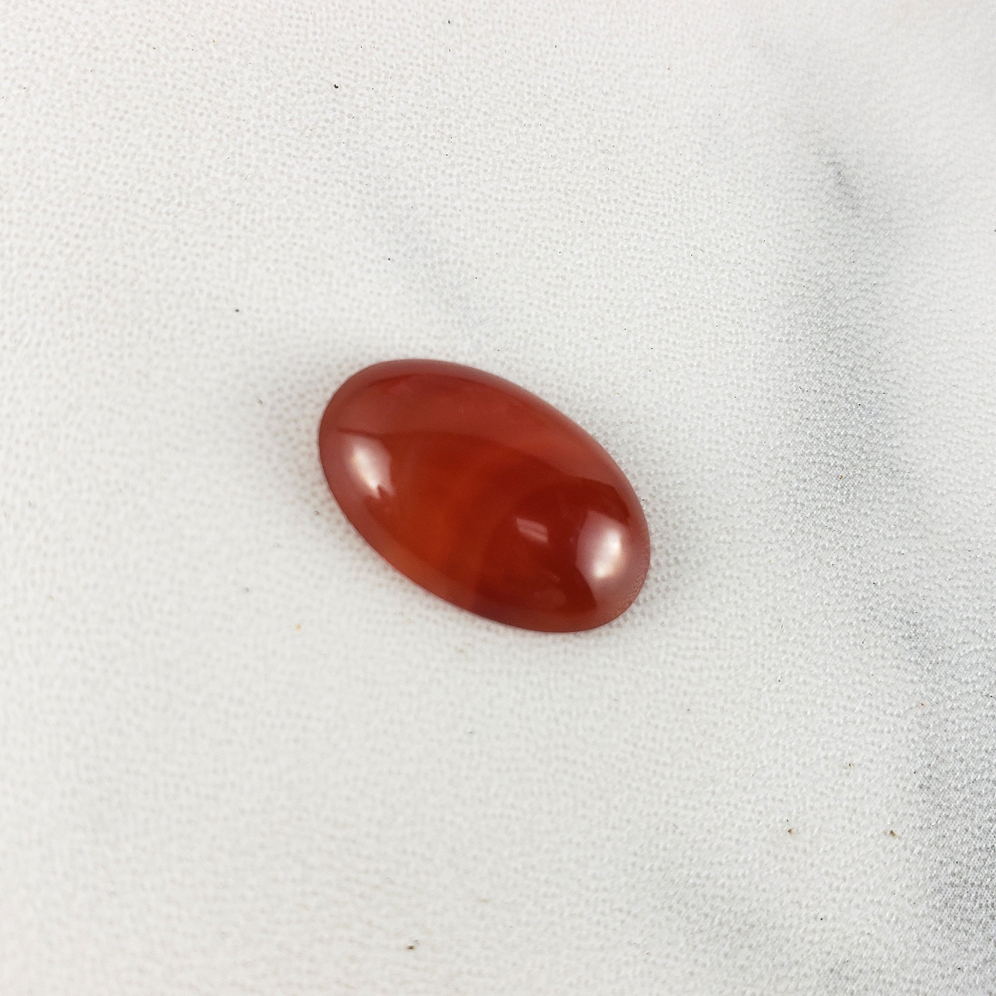 Unique 7 Carat Carnelian Crystal Cabochon Natural Oval Gemstone Carving | Kali - 2