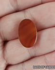 Unique 7 Carat Carnelian Crystal Cabochon Natural Oval Gemstone Carving | Kali - 6