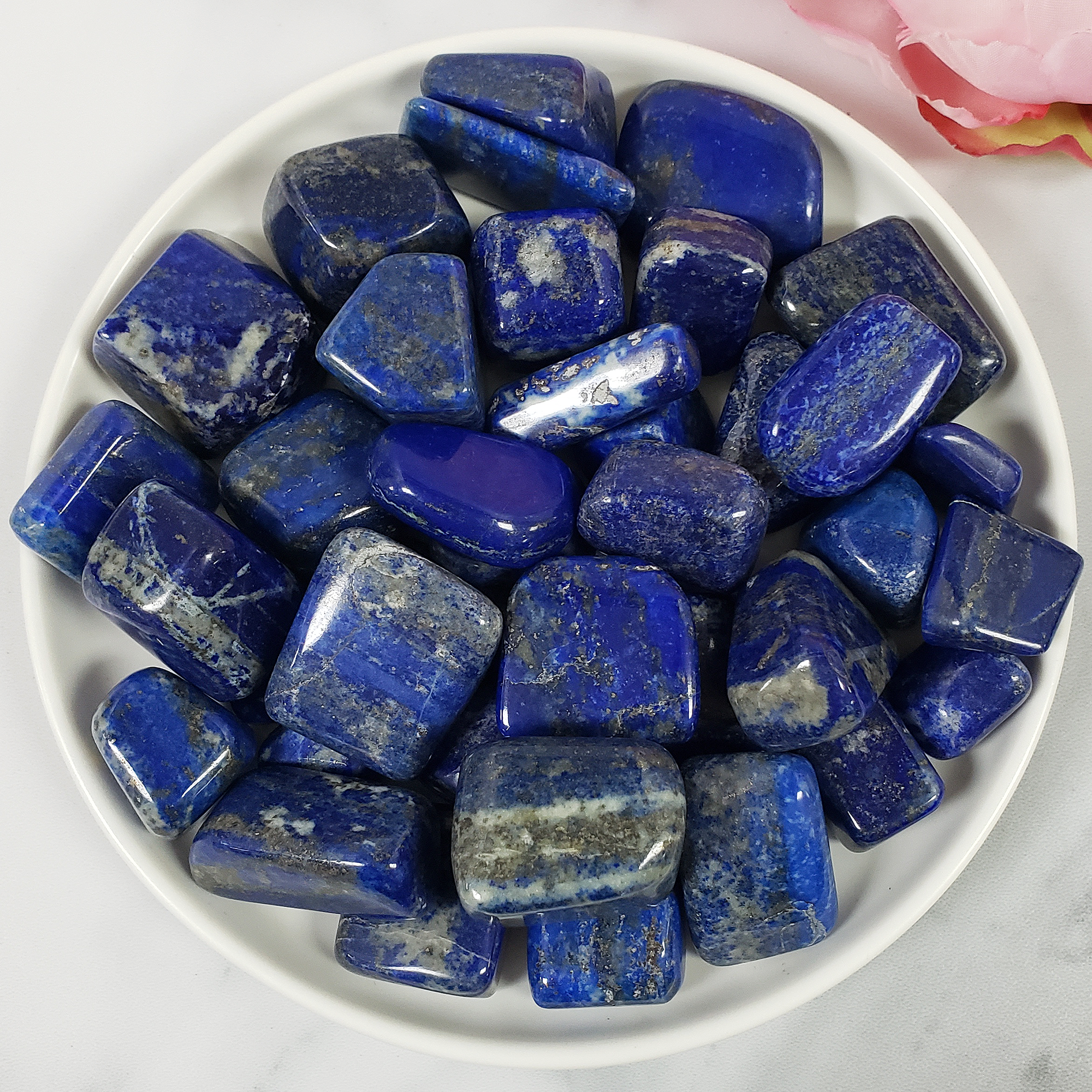 Lapis Lazuli Crystal Natural Gemstone Tumbled Stone | One Stone | Multiple Sizes!