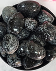 Snowflake Obsidian Crystal Natural Gemstone Freeform Tumbled Stone | LARGE | One Stone